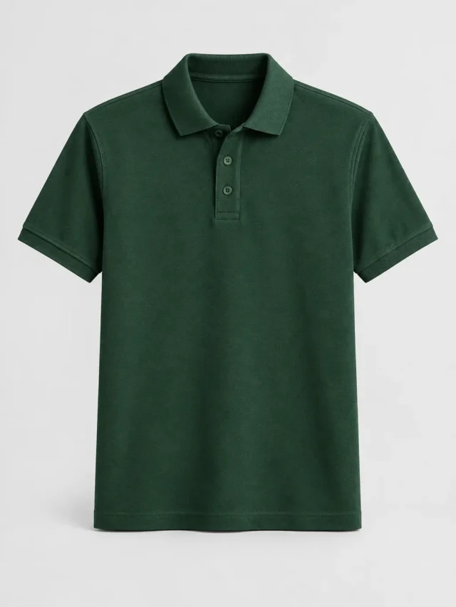 Everyday Piqué Polo in Forest green